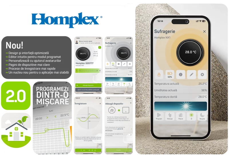 Termostat inteligent Homplex NX1